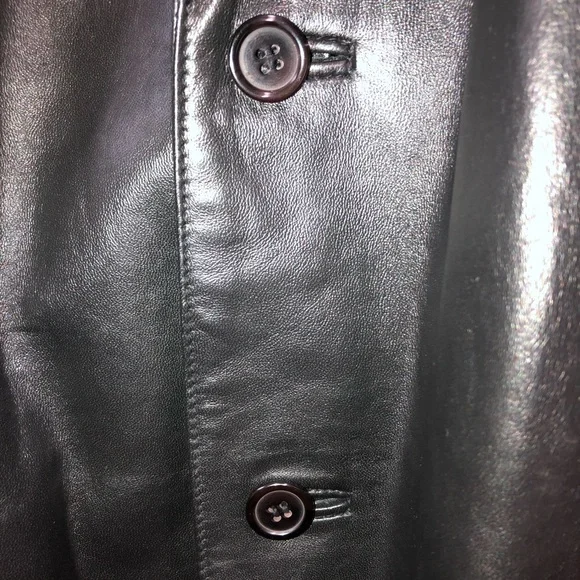 SCULLY MENS LAMBSKIN LEATHER JACKET BLACK SIZE 48 LARGE RICH ITALIAN LEATHER EXC - Picture 8 of 13